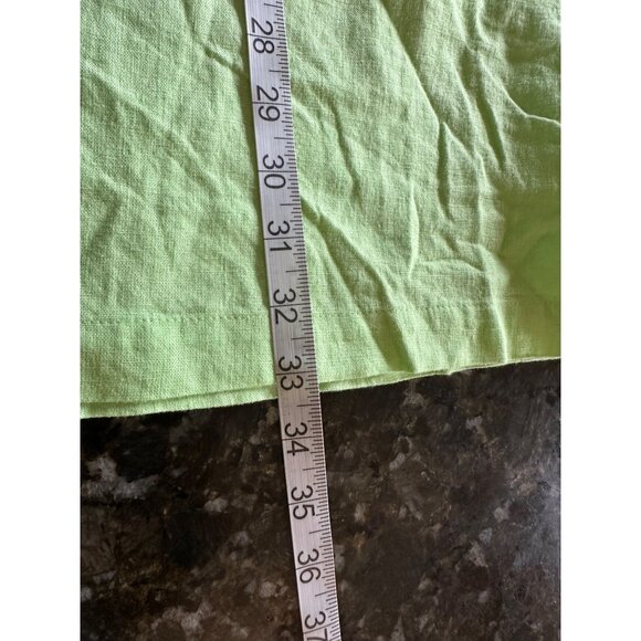 A New Day Sleeveless Lime Green Linen A-Line Dress Size Small NWT - Picture 6 of 11